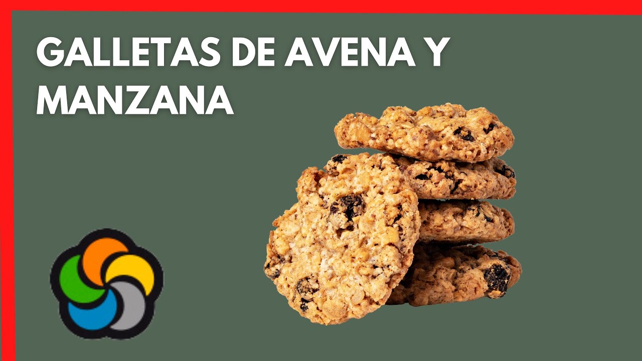 Galletas de avena y manzana: el mejor snack cuanto tienes poco tiempo.