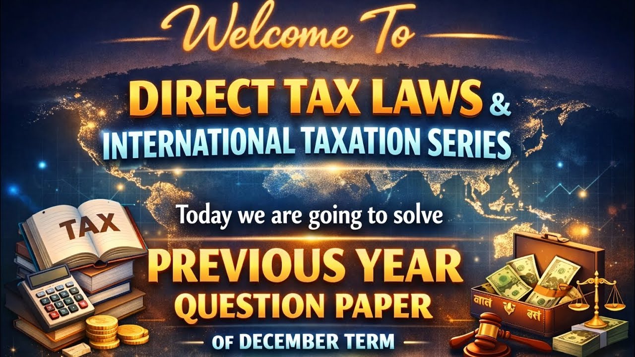 👉 Dec 2025 PYQ | Question 3(b) | Company Alternative Tax Scheme | Full Solution