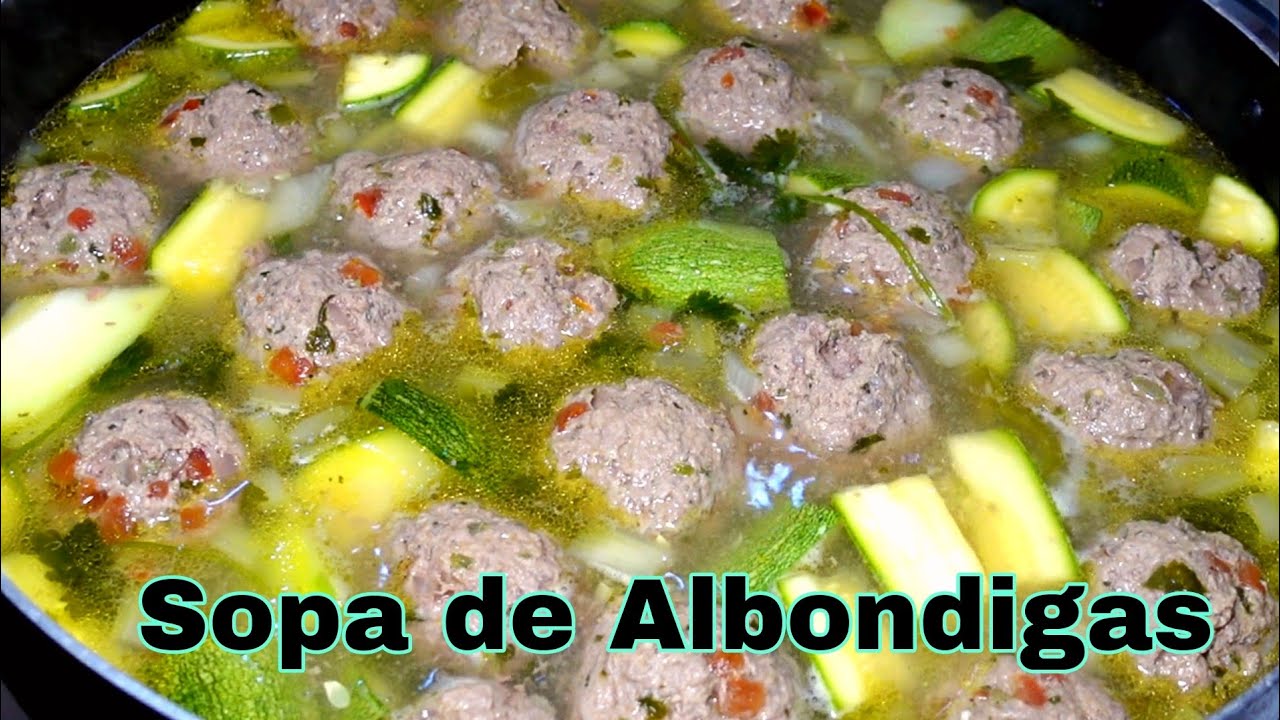 Sopa de Albondigas - Recetas de cocina - comidas Saludables