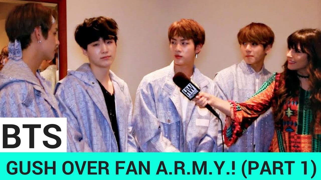 BTS Gush Over Their Fan A.R.M.Y. & Imitate Justin Bieber! (PART 1) | Hollywire