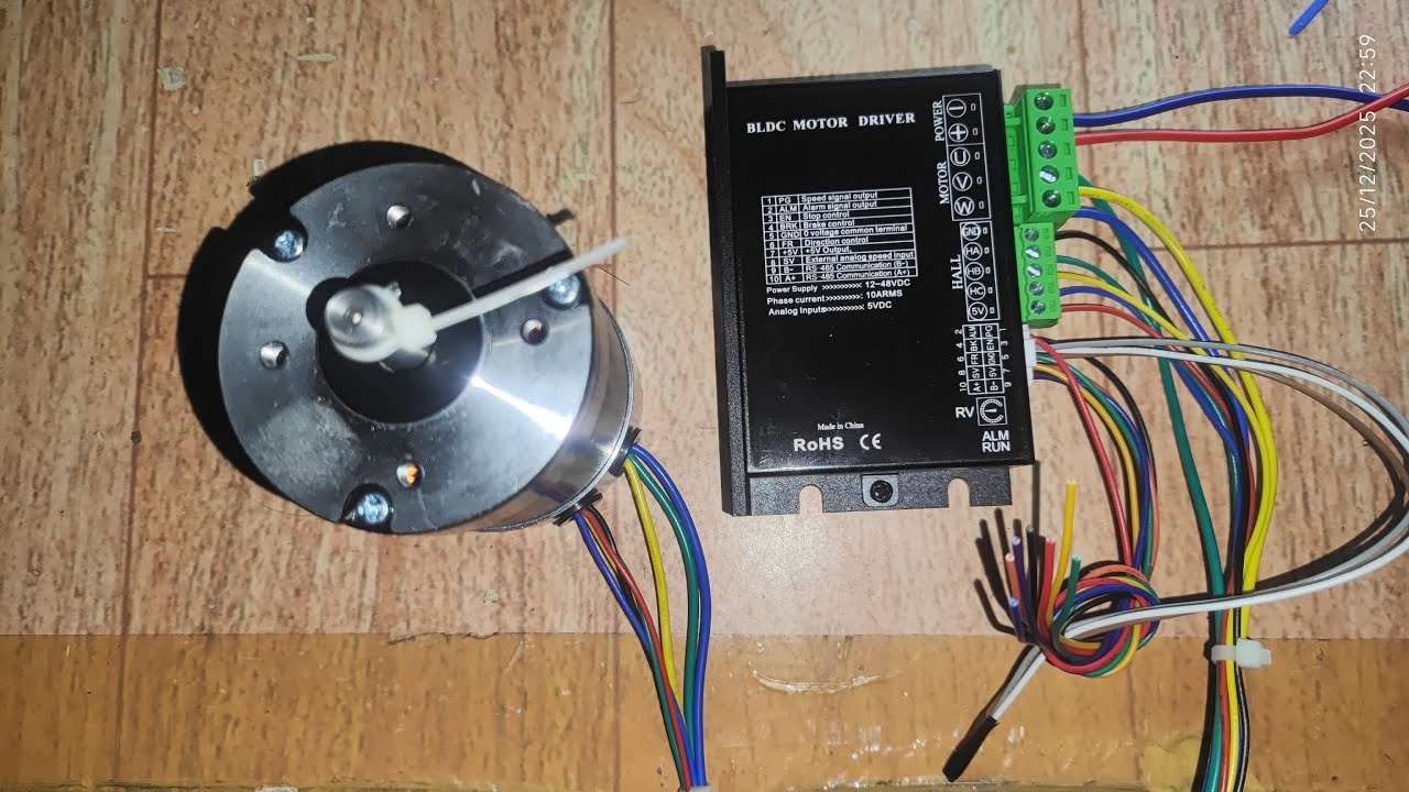 BLDC Motor Test with Driver