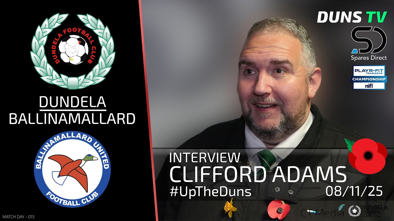 Clifford Adams Post Match Interview - Dundela Vs Ballinamallard United - 8th November 2025