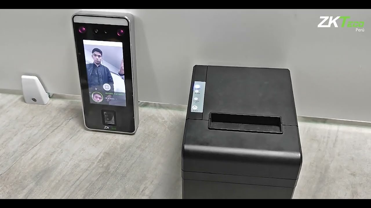 Conexión SpeedFace V5L con una Impresora Térmica ZKTeco