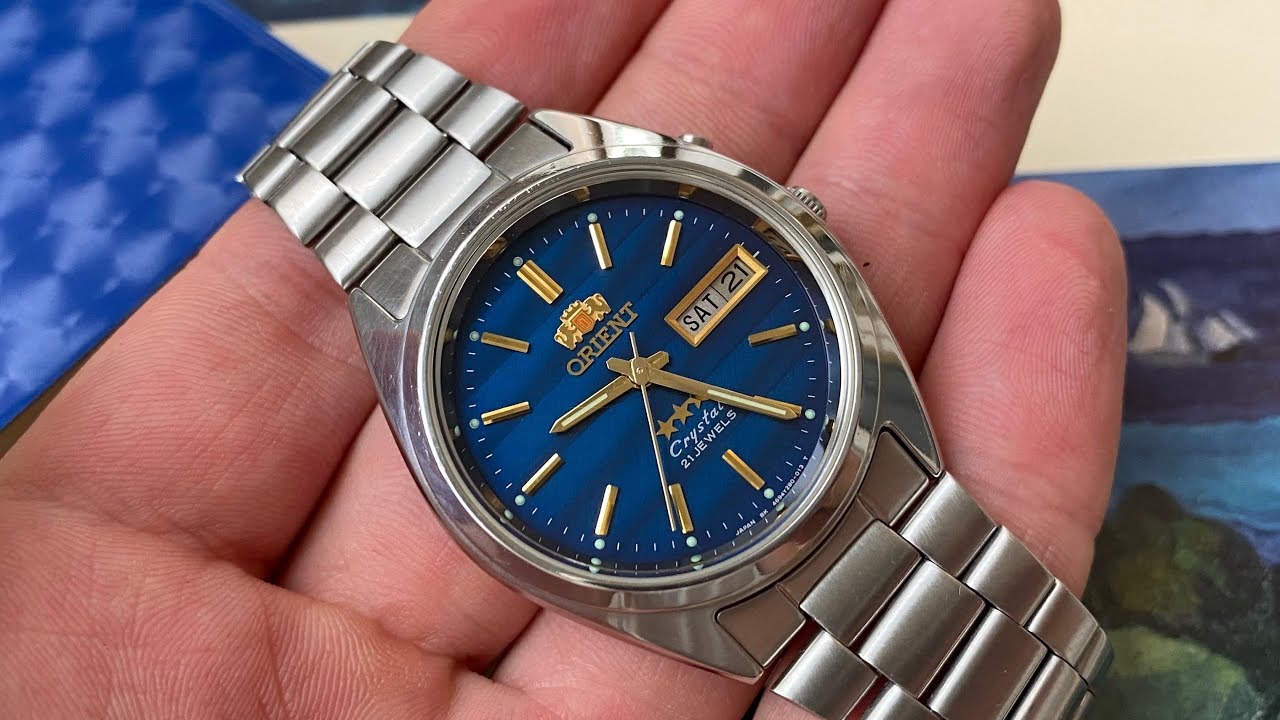 Orient 3 Star 21 Jewels &ldquo;Deep Blue Wave&rdquo;