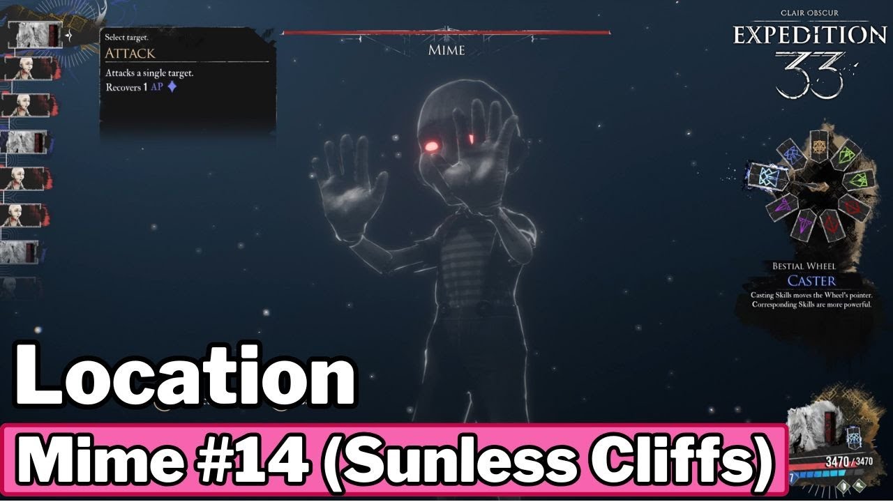 Optional Mime Boss 14 Location (Sunless Cliffs) - Clair Obscur: Expedition 33