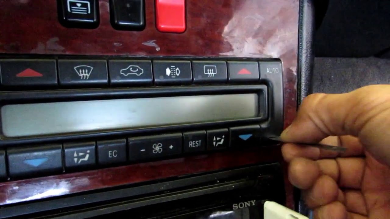 مرسيدس شبح S320  W140 1999 تغيير لوحة تحكم المكيف -46-