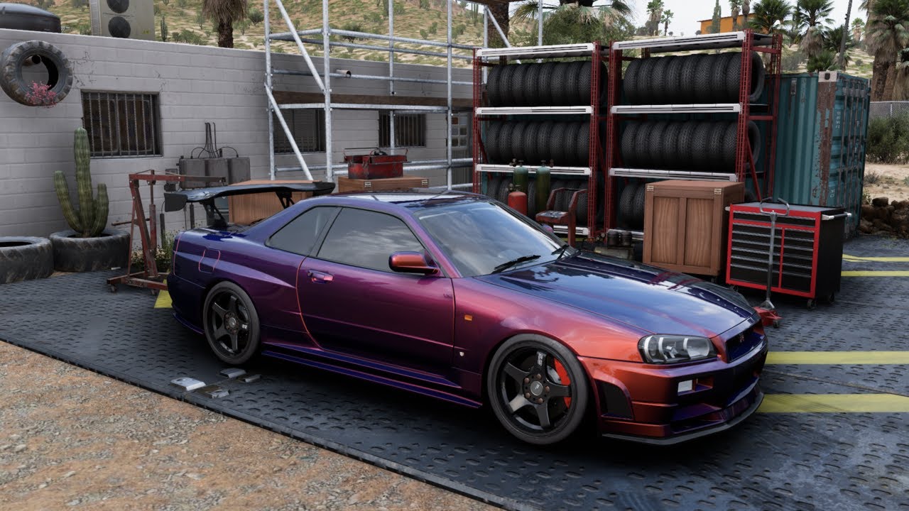 R34 NISSAN SKYLINE GTR V SPEC 1,270 HP Build in Forza Horizon 5