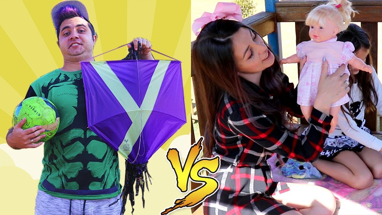MENINO VS MENINA BRINCANDO | Maloucos