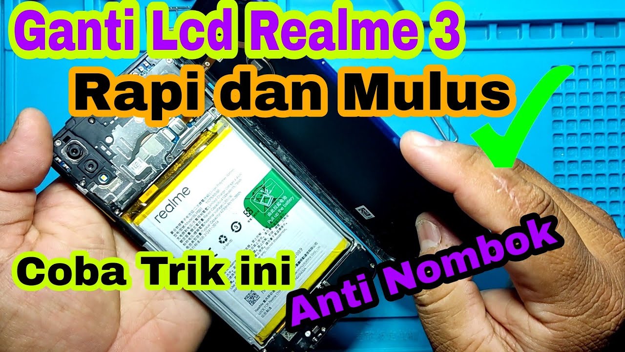 cara ganti lcd realme 3 | how to replace lcd realme 3