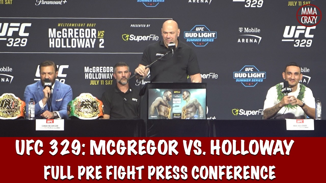 Full UFC 329 Press Conference Conor McGregor vs  Max Holloway 2