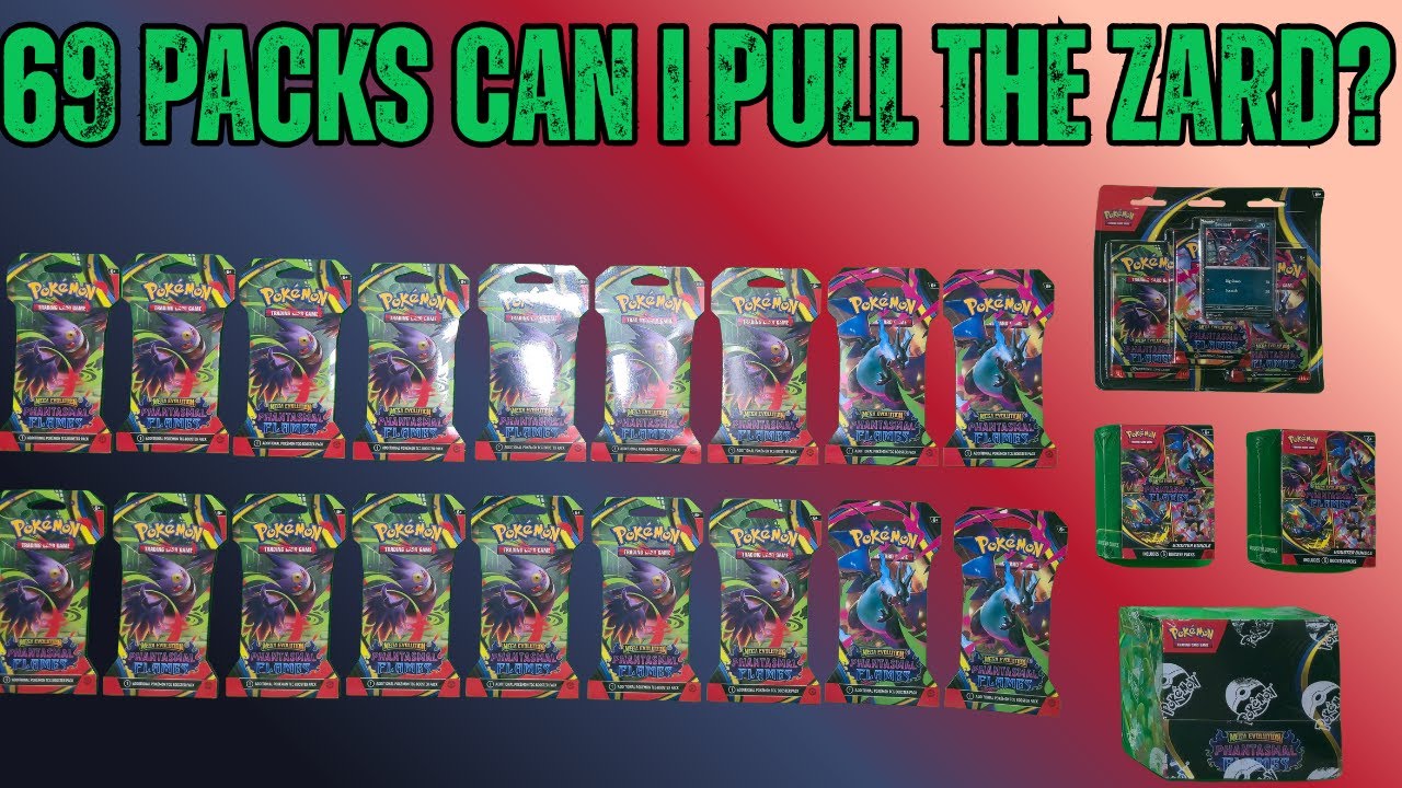 Phantasmal Flames 69 packs can i pull the Charizard sir? 🙏