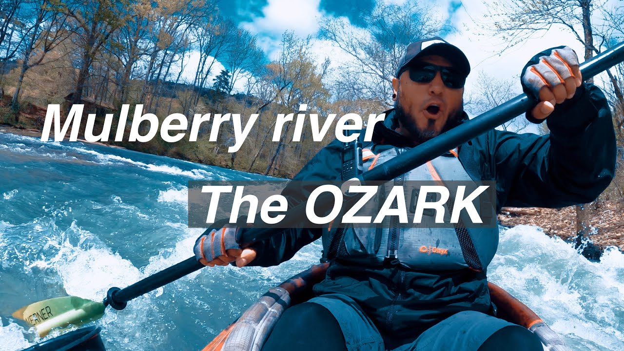 Kayaking The Mulberry River In The Ozark Forest In Arkansas