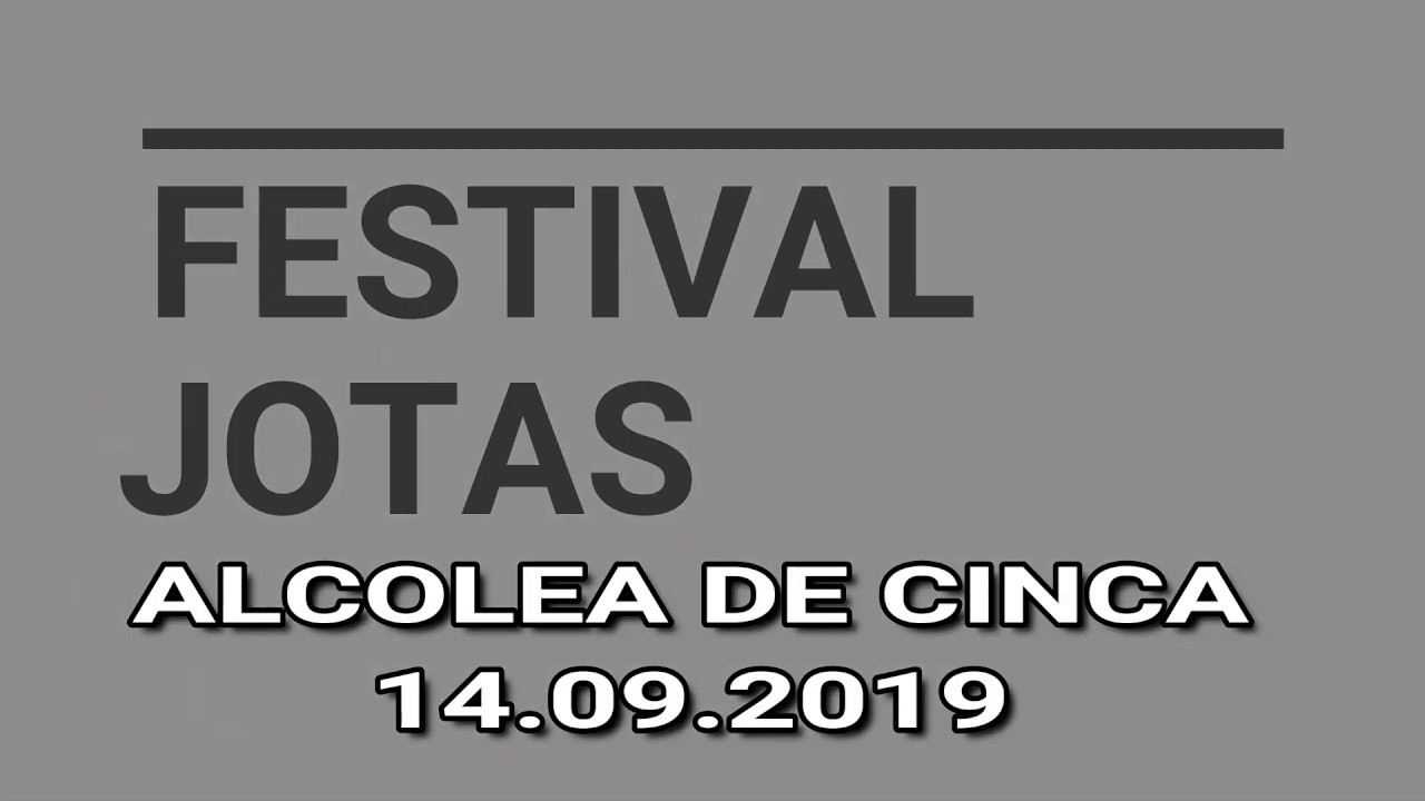 Festival Jotas Alcolea de Cinca - 14.09.2019
