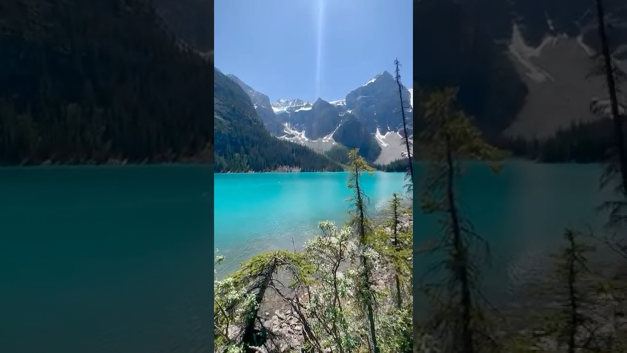 Moraine Lake in Banff National Park #morainelake#lake#glacierlake#banffnationalpark#banff