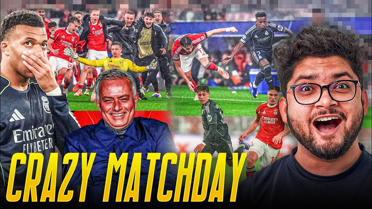 MADRID KA NADA DHEELA | REAL MADRID GOT HUMBLED BY JOSE MOURINHO'S BENFICA | BARCA INTO TOP 8