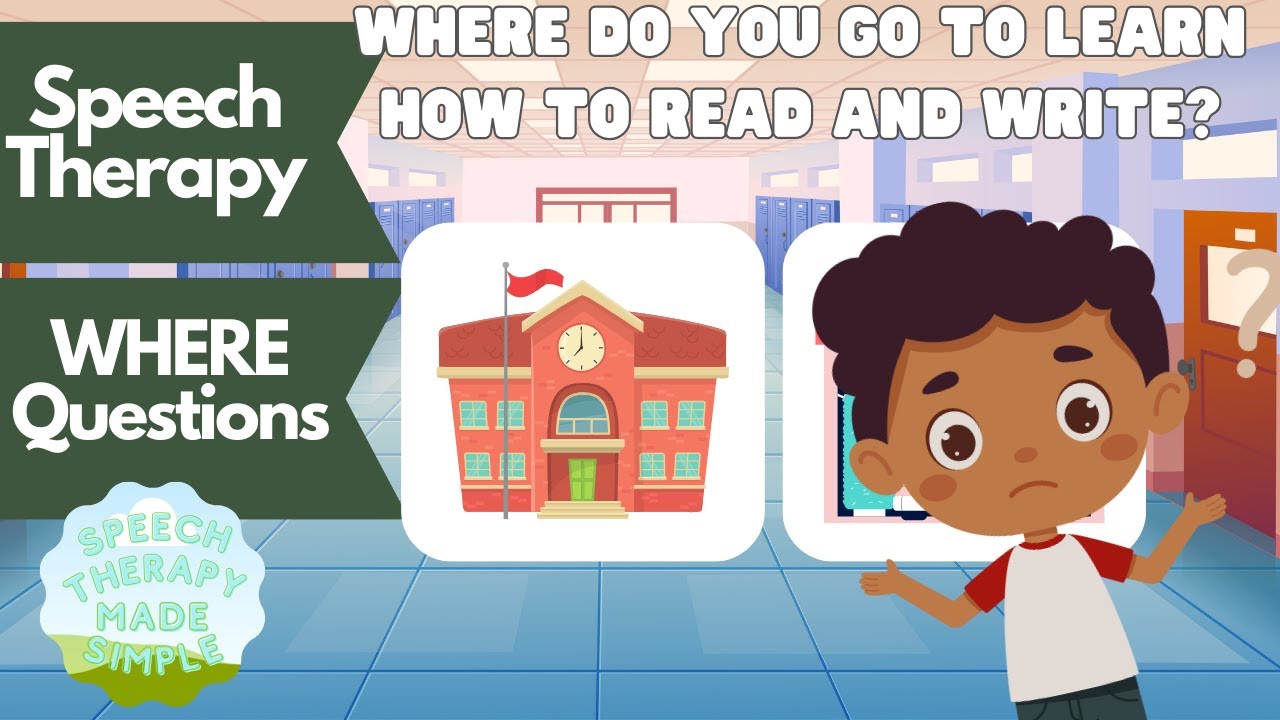 How to Answer WHERE Questions / Speech Therapy / Speech Therapy Made Simple / WH Questions
