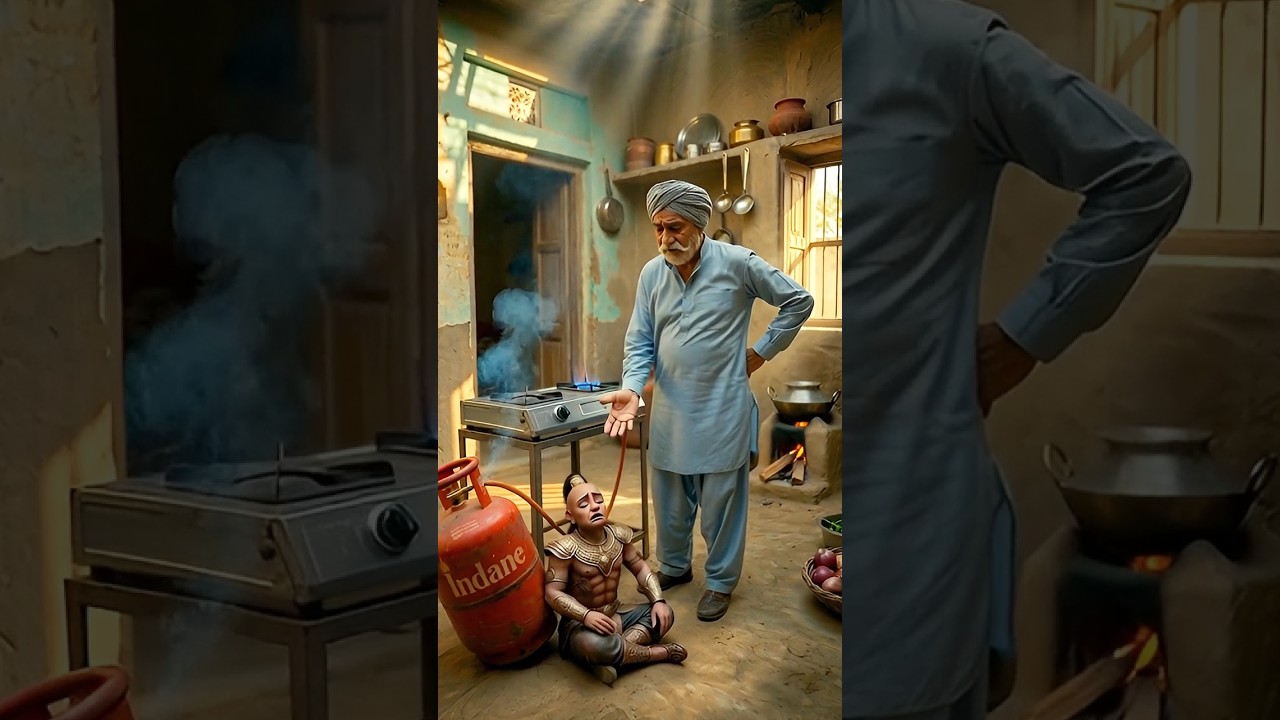 No LPG Gas in India? Then This Happened&hellip; 😳 | Funny Story #gas #lpg #shorts