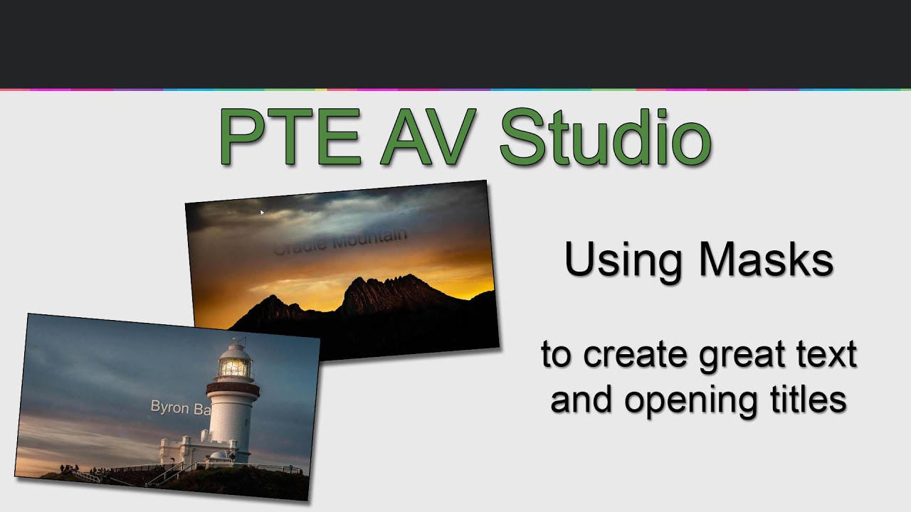 Маски и текст PTE AV Studio окончательно скорректированы