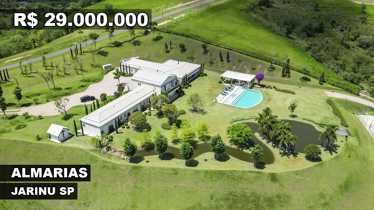 IMÓVEL de LUXO à VENDA no condomínio ALMARIAS em Jarinu SP | R$ 29.000.000 | TOP HOMES