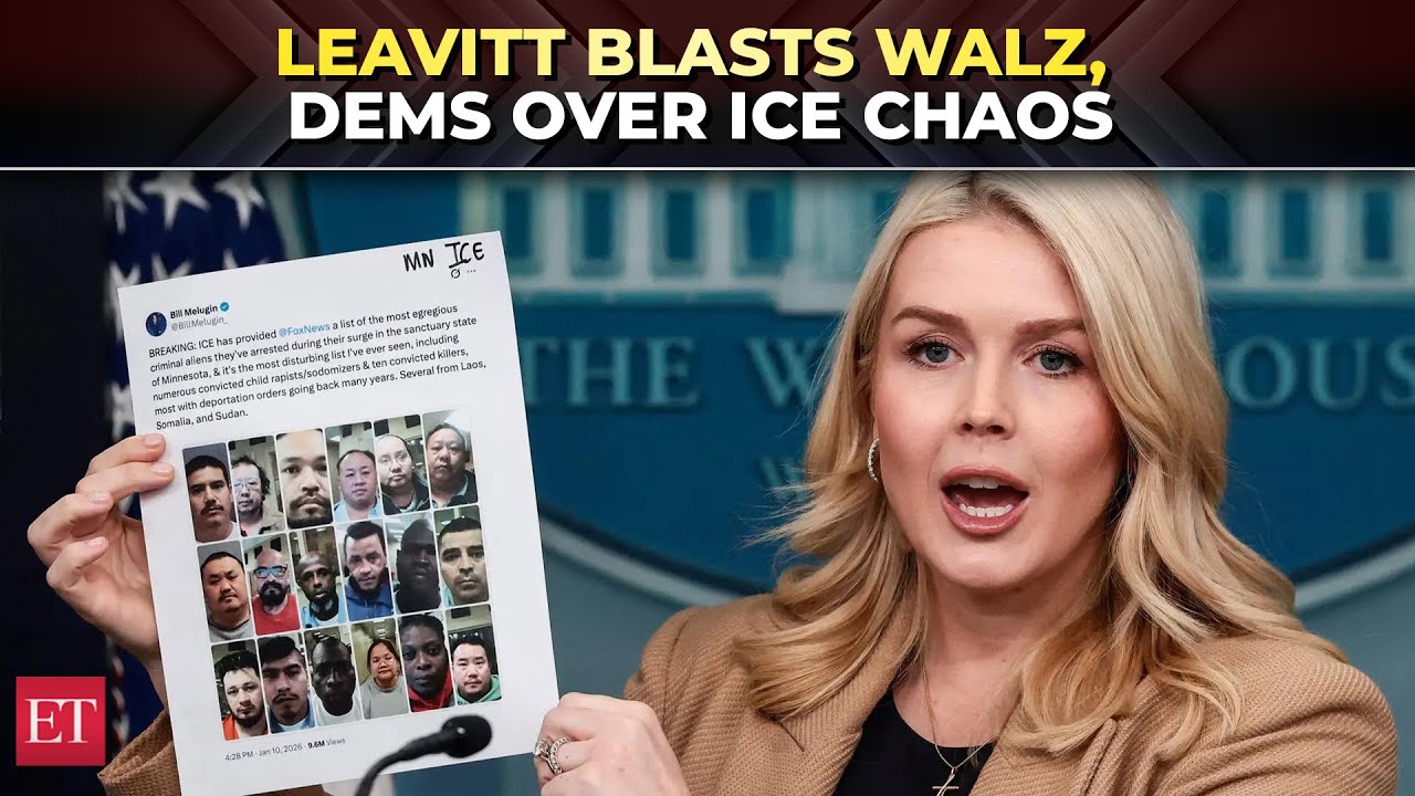 'Gov Walz fueling violence against ICE agents': Leavitt TORCHES Dems, Media over Minneapolis chaos