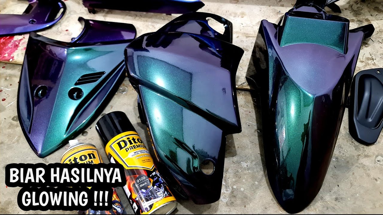 BAJED AEROSOL,WARNA BUNGLON ! Bisa donk, repaint body motor menggunakan aerosol Diton premium