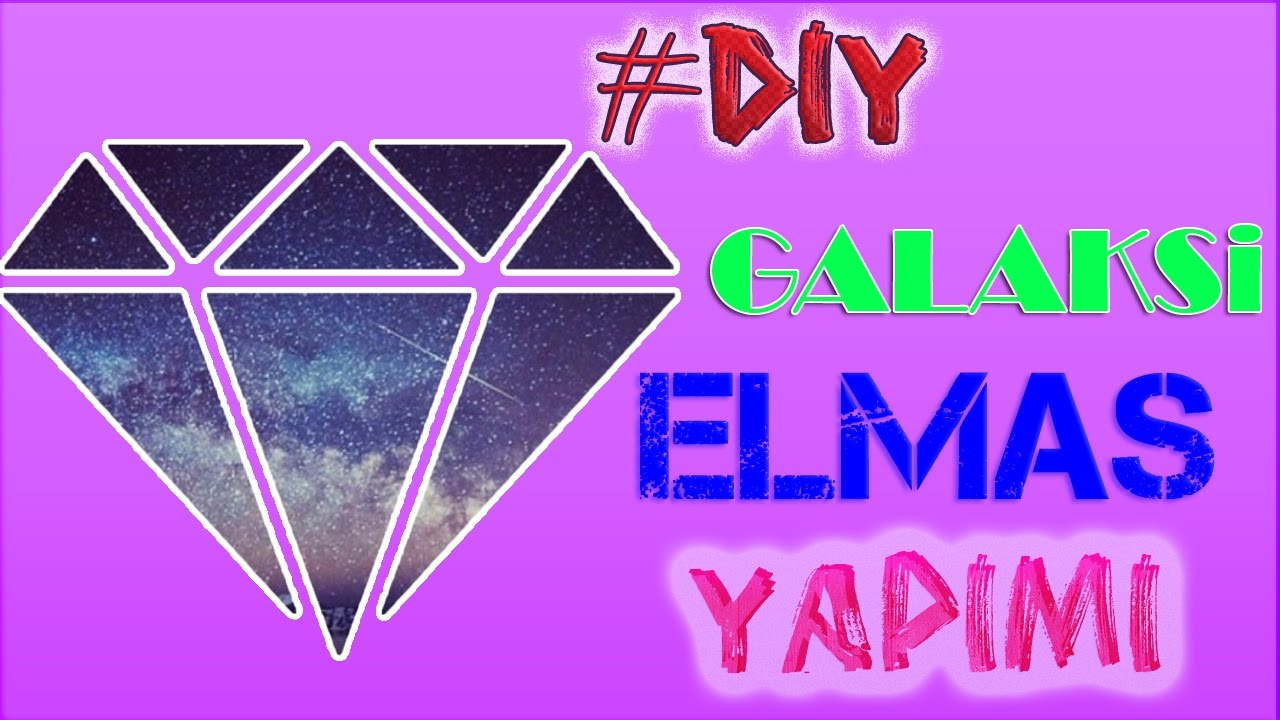 Galaksi Elmas Yapımı -  Kendin Yap | Oda Dekorasyonu | #DIY Room Decoration