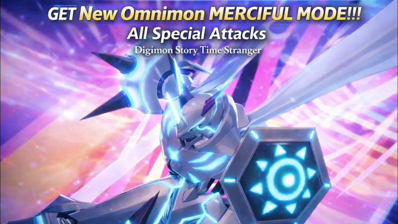 ⛔️ GET Omnimon MERCIFUL MODE! All SPECIAL ATTACKS (Digimon Story Time Stranger)
