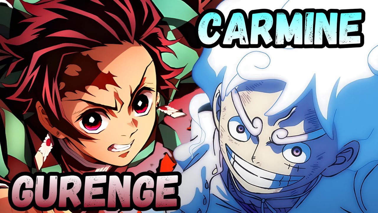 Gurenge x Carmine (AMV) - Mashup of Demon Slayer, One Piece