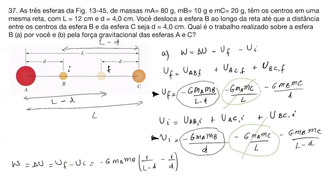 Capítulo 13 - Questão 37 - Física 2 Gravitação Ondas e Termodinâmica Halliday 10ª Edição