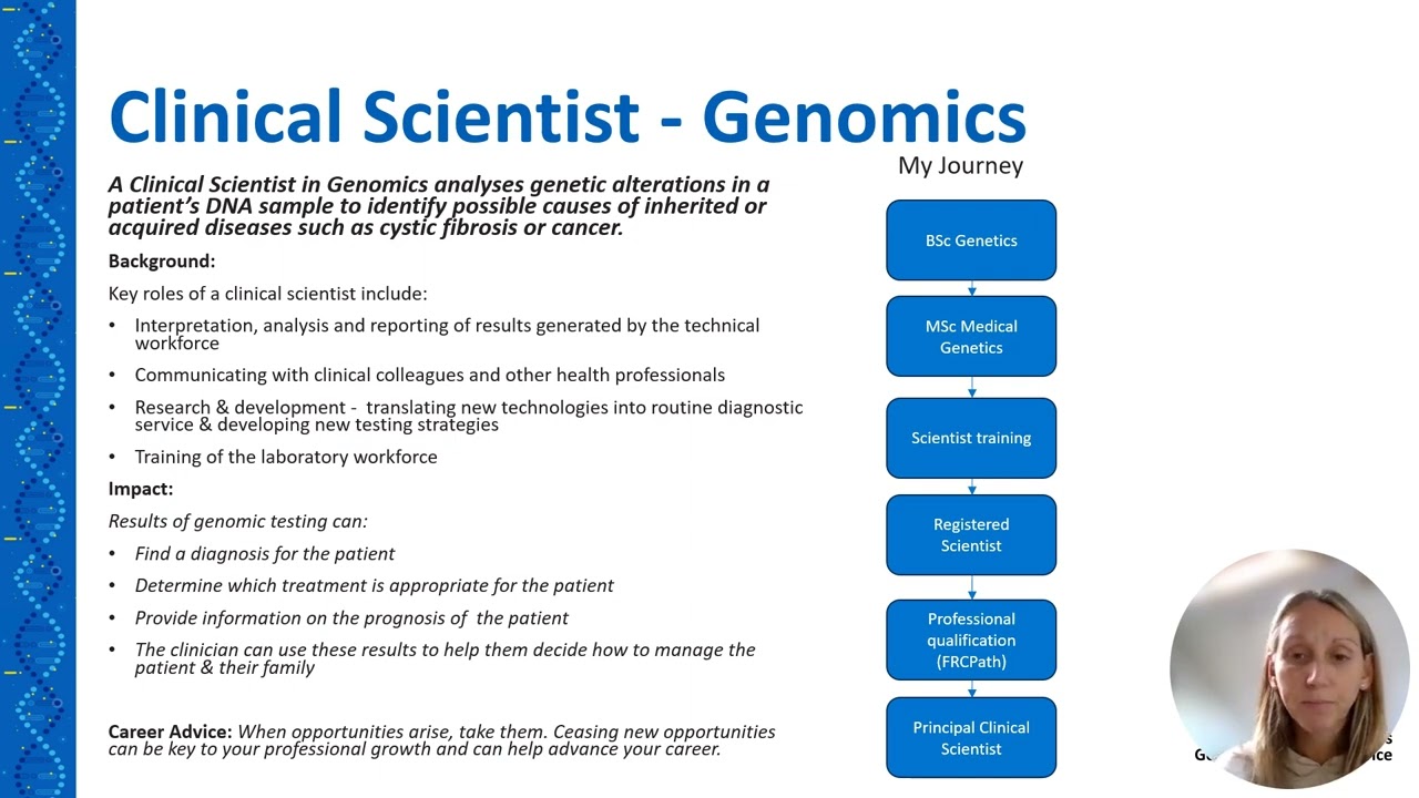 Clinical Scientist in Genomics Career Overview with Alison | Job Summary, Impact & Advice