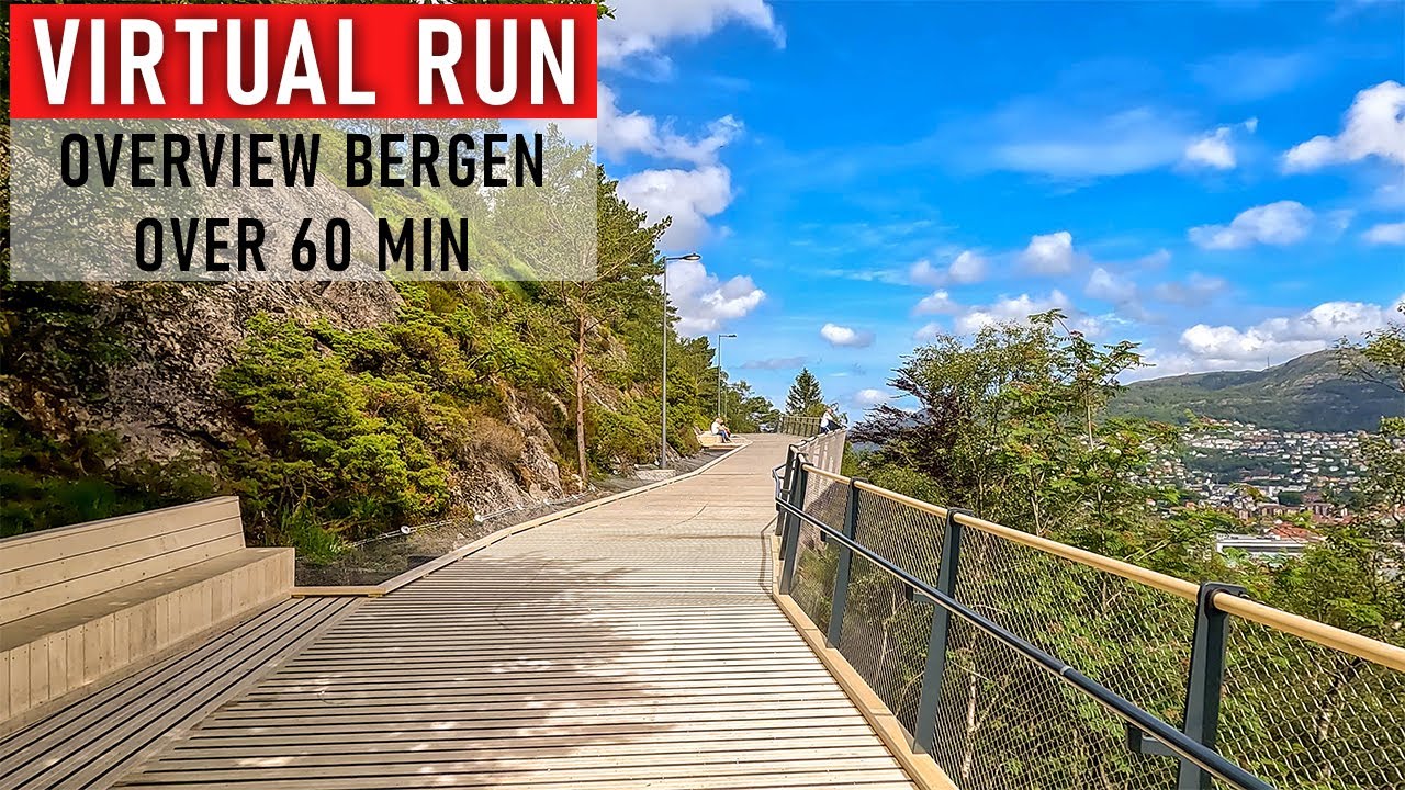 Treadmill Workout in Bergen, Norway | Virtual Running Videos Scenery
