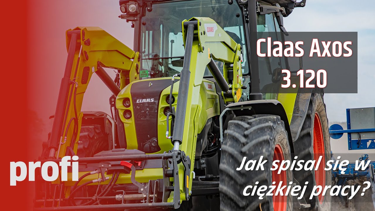 Claas Axos 3.120 w ciężkiej robocie!