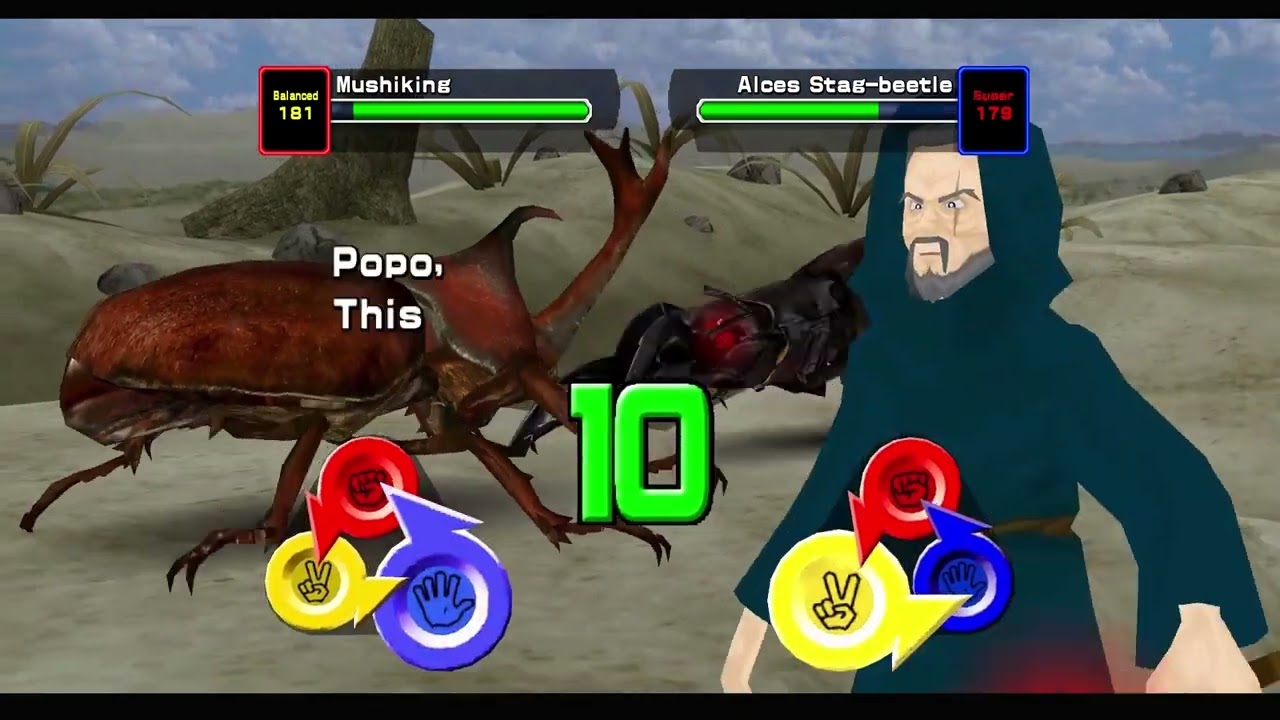 MUSHIKING Beetle Wasteland Forest Gameplay [Mushiking 2006 English Version]