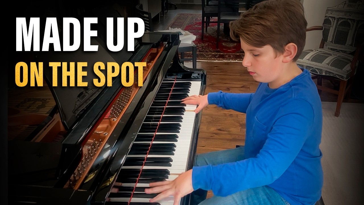 11-Year-Old Piano Prodigy Improvises for 4 Minutes Straight 🤯