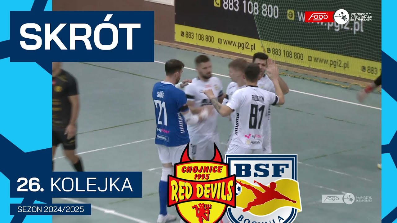 Red Devils Chojnice - ABJ BSF Bochnia |3:8| SKRÓT | 26. kolejka (2024/25)