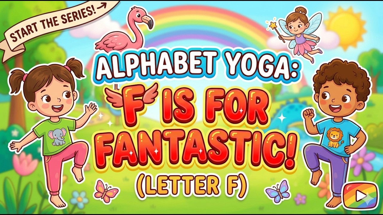 Alphabet Yoga: F is for Fantastic! | A-Z Yoga for Kids Adventures | Yoga for Kids | Kid Yoga