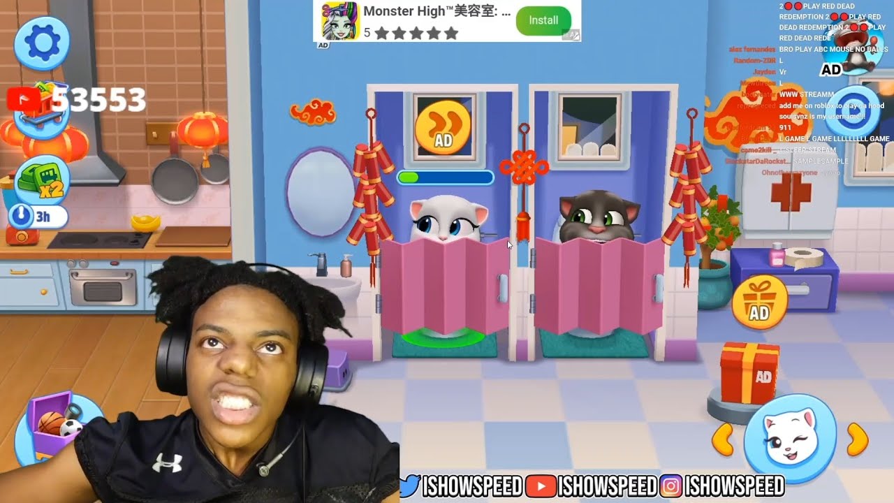 iShowSpeed Gets Freaky With Talking Angela 😂