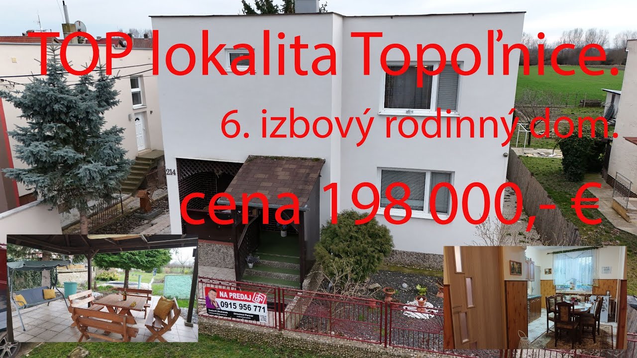 6 izbový RD v obci Topoľnica