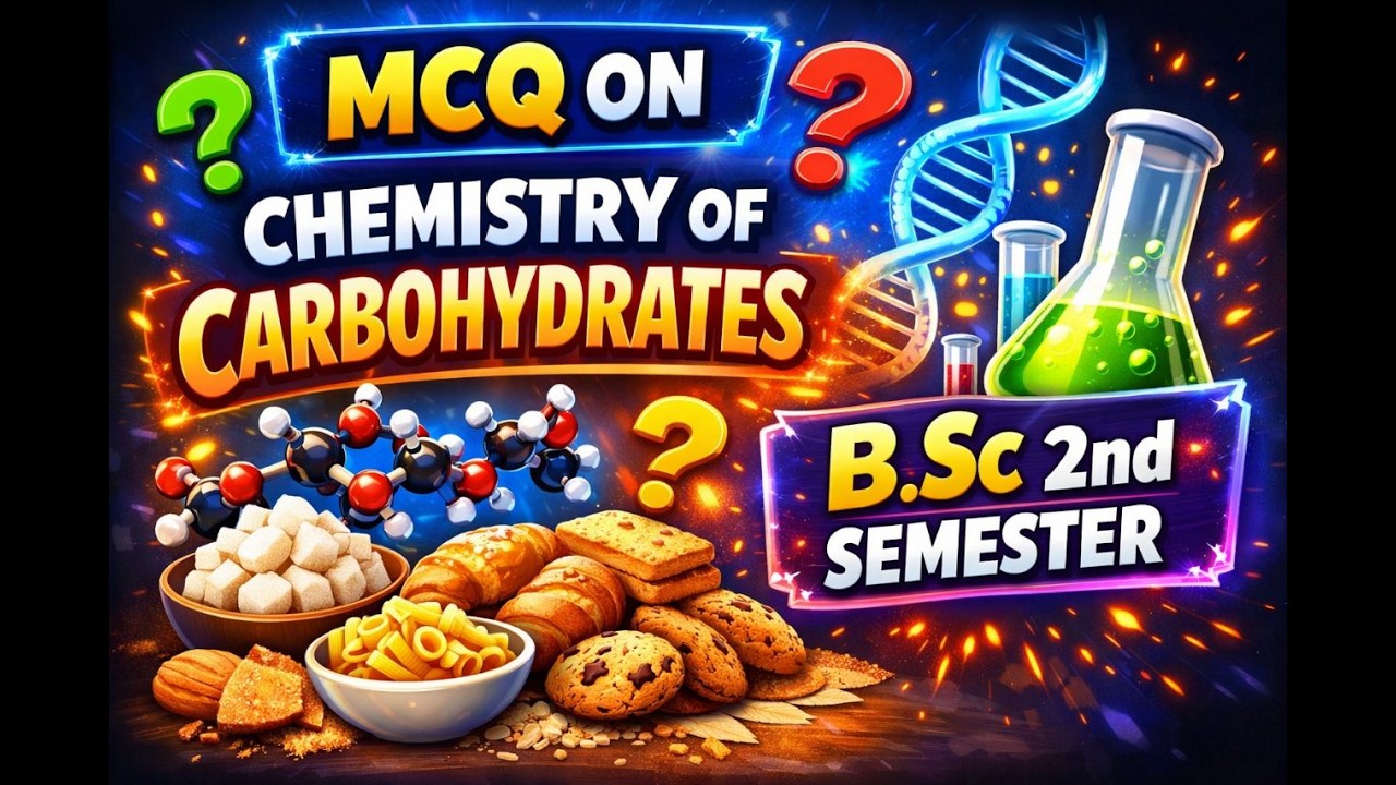 CHEMISTRY OF CARBOHYDRATES MCQs Sem 2 BSc CSJMU