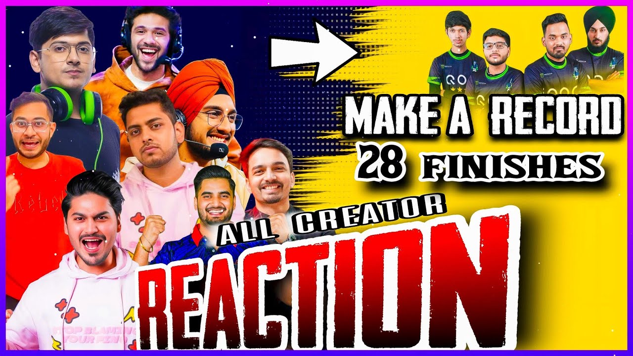 Soul 28 finishes reaction | All creator crazy reaction | BGIS 2025 IQOOsoul creat a record #bgis2025