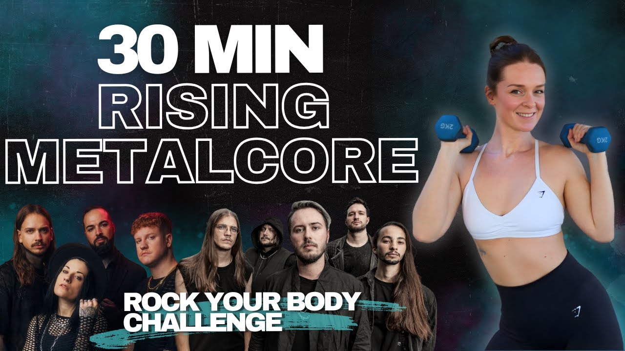 DAY FOURTEEN - 30 MIN RISING METALCORE BURN | Full Body HIIT + Weights (optional),  No Repeat