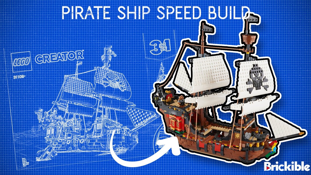 LEGO Pirate Ship Speed Build Time-Lapse | LEGO Creator #31109