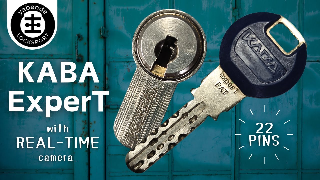 KABA ExperT with REAL-TIME CAMERA inside during picking 22 pins (fully pinned)