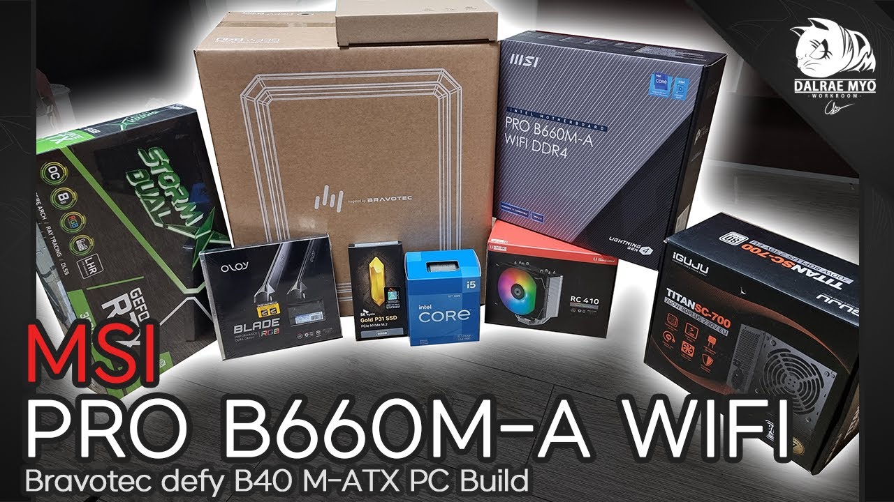 MSI PRO B660M-A WIFI DDR4 + i5-12400F | Defy B40 PC Build
