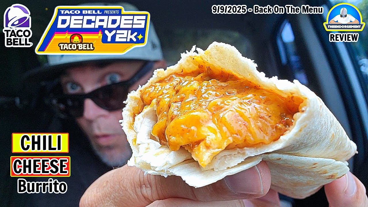 Taco Bell&reg; Chili Cheese Burrito Review! 🥩🧀🌯 | Decades Y2K Menu | theendorsement