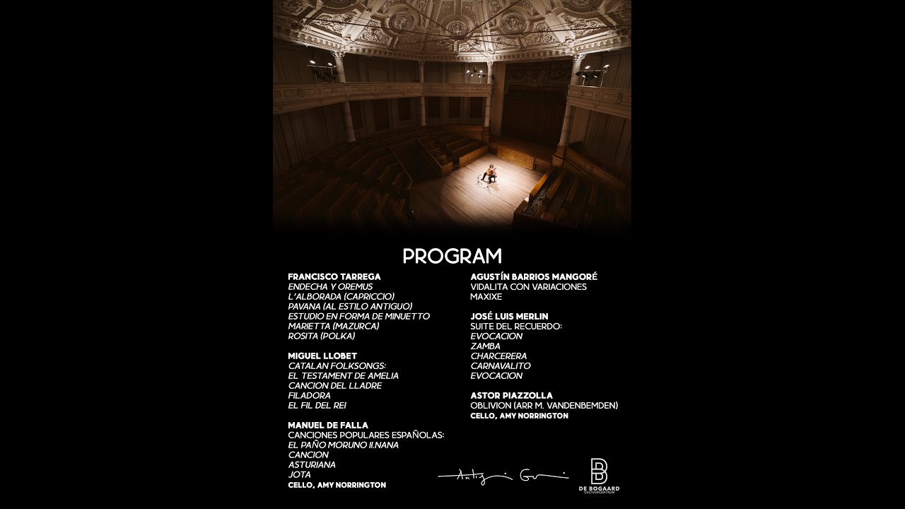 Antigoni Goni in Concert (Tarrega, Llobet, De Falla, Barrios, Merlin, {Piazzolla)