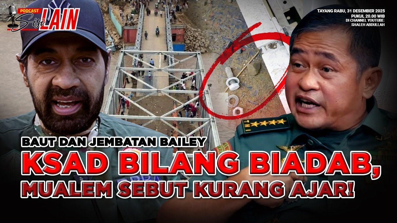 [SISI LAIN] BAUT DAN JEMBATAN BAILEY, KSAD BILANG BIADAB, MUALEM SEBUT KURANG AJAR!