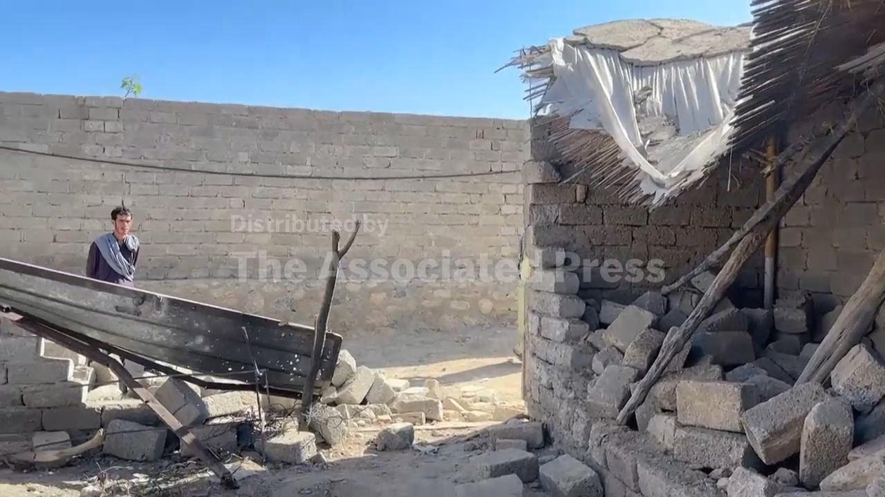 Homes damaged by falling debris after Pakistan says it intercepted drones launched by Taliban