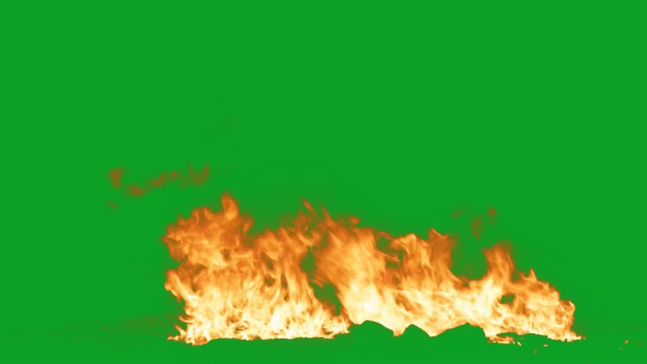 Big Fire Green Screen Torch HD AAE Fire at the Camera