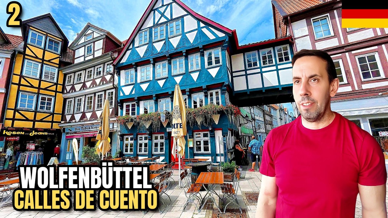 🇩🇪 La tranquilidad de un bonito pueblo de Alemania, Wolfenbüttel, Baja Sajonia